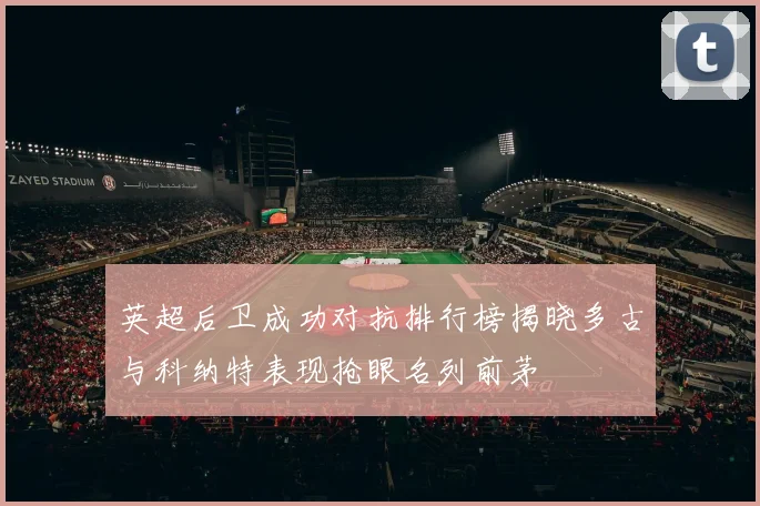 英超后卫成功对抗排行榜揭晓多古与科纳特表现抢眼名列前茅